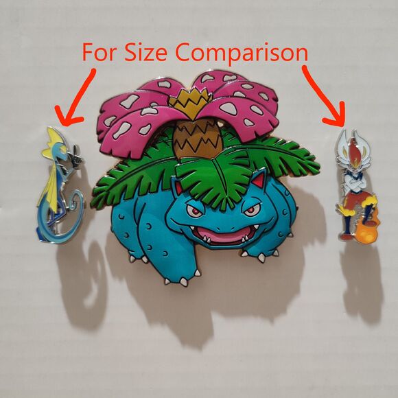 Pokemon TCG Venusaur Deluxe Enamel Pin Official Nintendo Premium XL Pin Badge - Picture 4 of 4